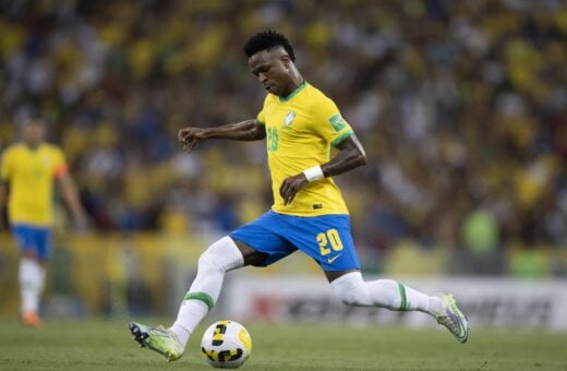 Vinícius Júnior na partida do Brasil x Chile no Maracanã pelas Eliminatórias da Copa do Mundo 2022- Foto: Lucas Figueiredo/CBF