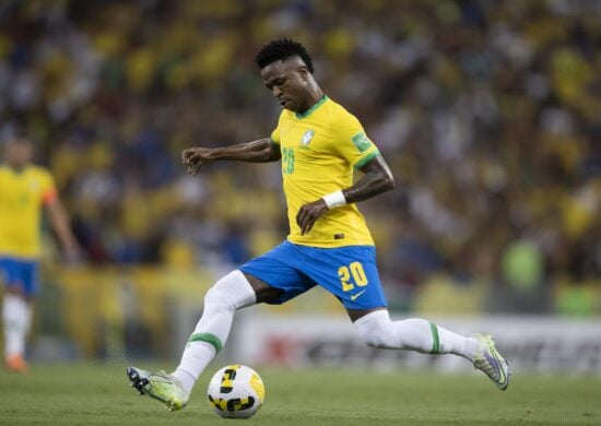 Vinícius Júnior na partida do Brasil x Chile no Maracanã pelas Eliminatórias da Copa do Mundo 2022- Foto: Lucas Figueiredo/CBF