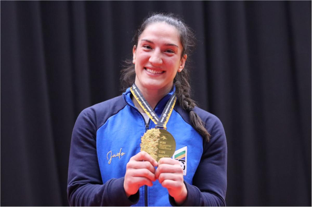 Atleta brasileira de judô, Mayra Aguiar é ouro no Pan-Americano - Foto: Reprodução/ CBJ