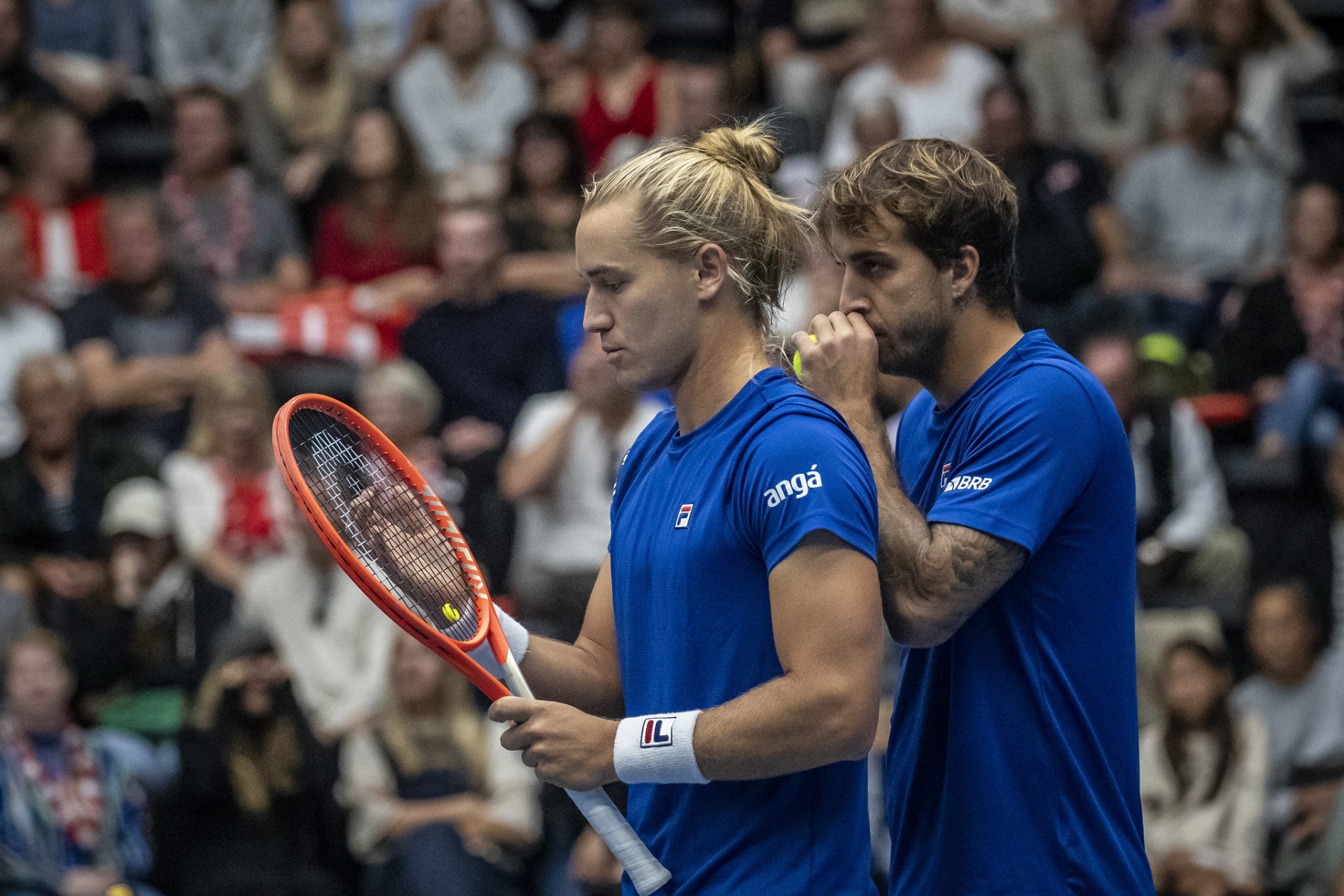 Rafael Matos e Felipe Meligeni venceram a dupla da Dinamarca na Copa Davis - Foto: Reprodução/ CBT venceram a dupla da Dinamarca - Foto: Reprodução/ CBT