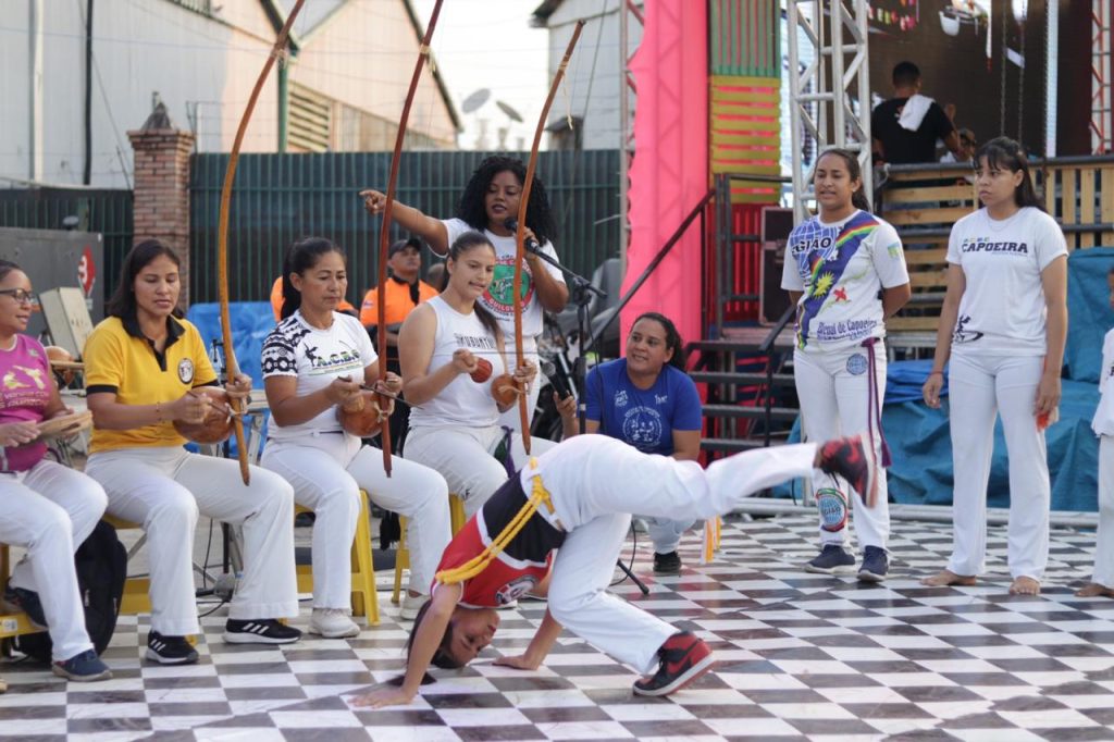 Grupo de capoeira no #SouManaus Passo a Paço de 2023 - Foto: Francisco Santos/Portal Norte