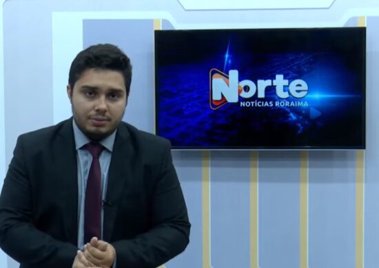 O jornal Norte Notícias é apresentado por Jhonatas Souza – Reprodução/Grupo Norte RR