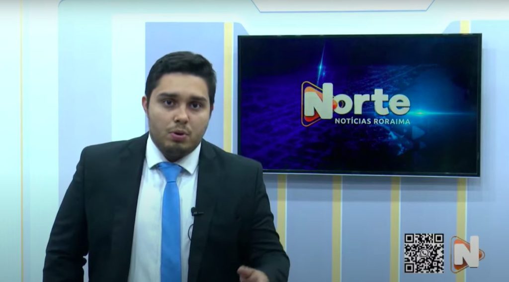 O jornal Norte Notícias é apresentado por Jhonatas Souza – Reprodução/Grupo Norte RR