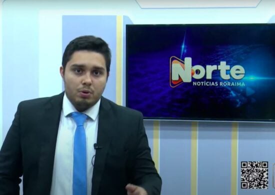 O jornal Norte Notícias é apresentado por Jhonatas Souza – Reprodução/Grupo Norte RR