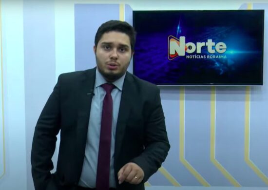 O jornal Norte Notícias é apresentado por Jhonatas Souza – Reprodução/Grupo Norte RR