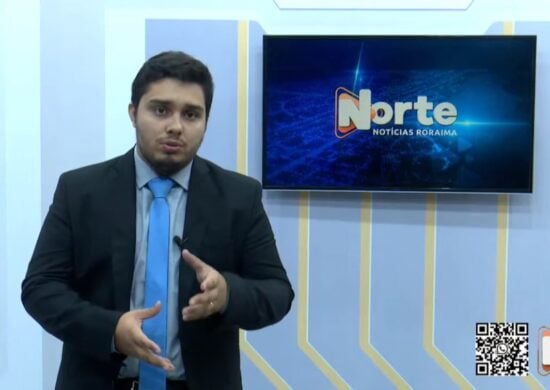 O jornal Norte Notícias é apresentado por Jhonatas Souza – Reprodução/Grupo Norte RR