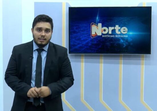 O jornal Norte Notícias é apresentado por Jhonatas Souza – Reprodução/Grupo Norte RR