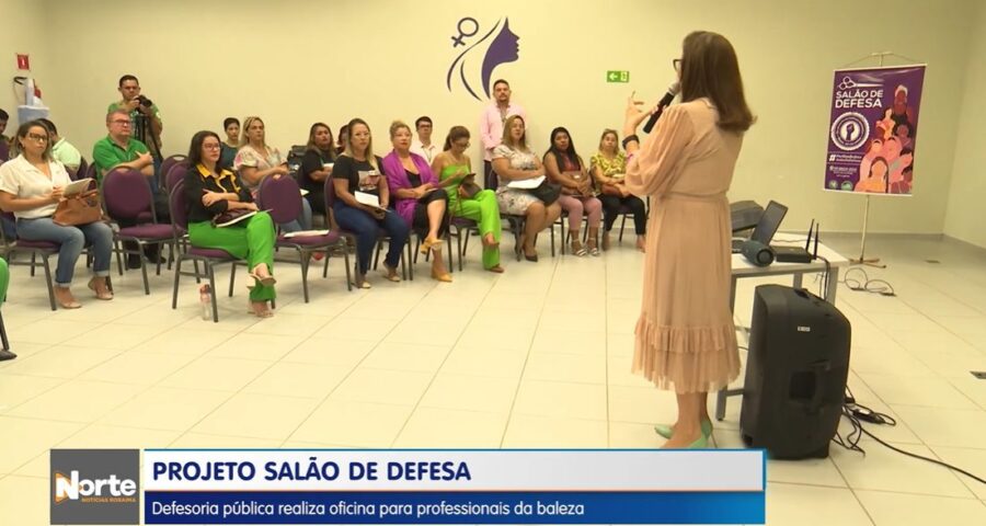 VÍDEO: DPE realiza capacitação sobre Lei Maria da Penha com profissionais da beleza em RR