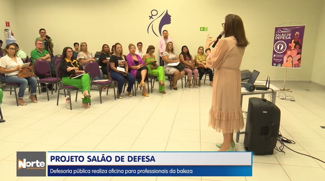 VÍDEO: DPE realiza capacitação sobre Lei Maria da Penha com profissionais da beleza em RR