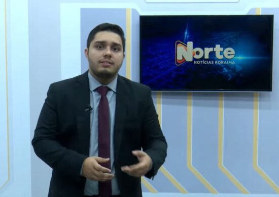 O jornal Norte Notícias é apresentado por Jhonatas Souza – Reprodução/Grupo Norte RR