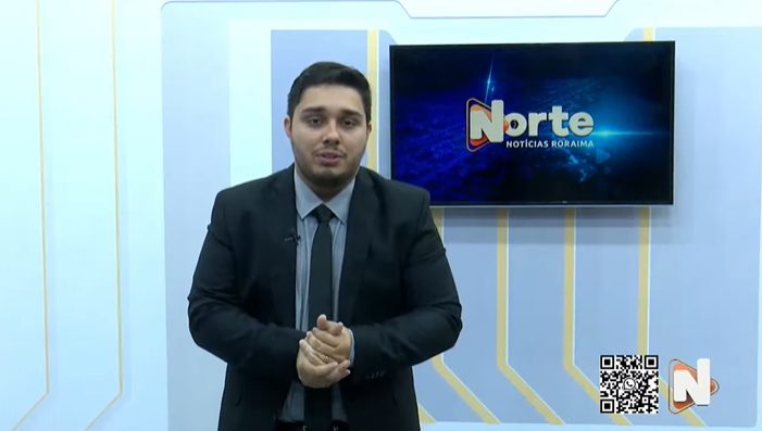 O jornal Norte Notícias é apresentado por Jhonatas Souza – Reprodução/TV Norte Boa Vista