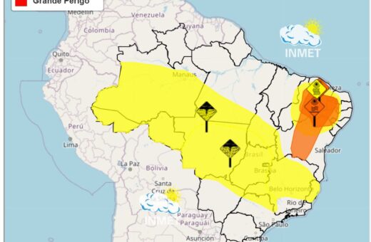 Tocantins deve registrar chuva intensa e tempestade neste fim de semana