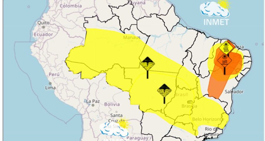 Tocantins deve registrar chuva intensa e tempestade neste fim de semana