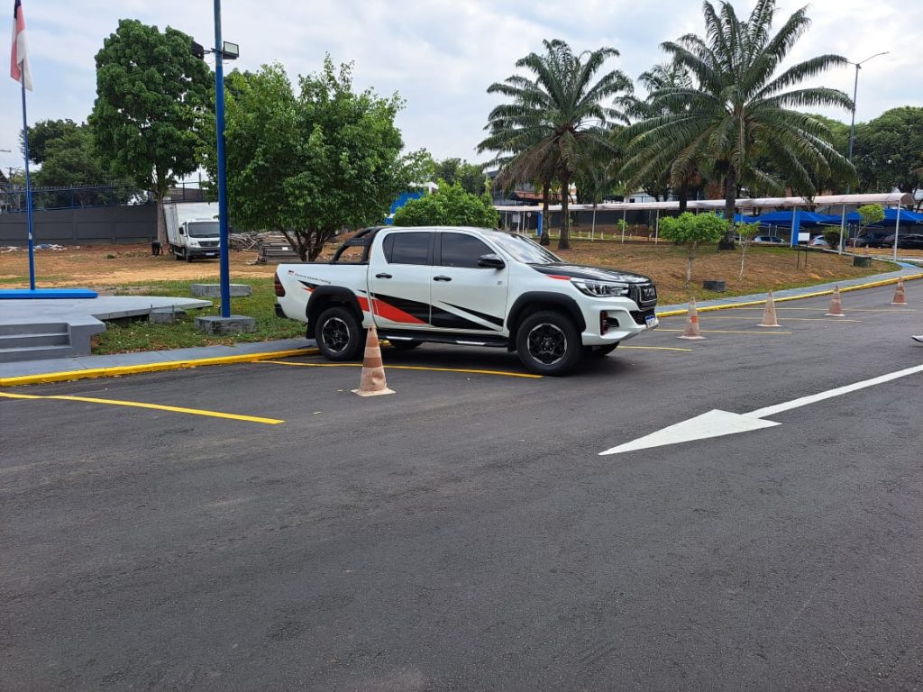 Carro apreendido durante operação emboadas em Manaus - Foto: Bárbara Fernandes/Portal Norte