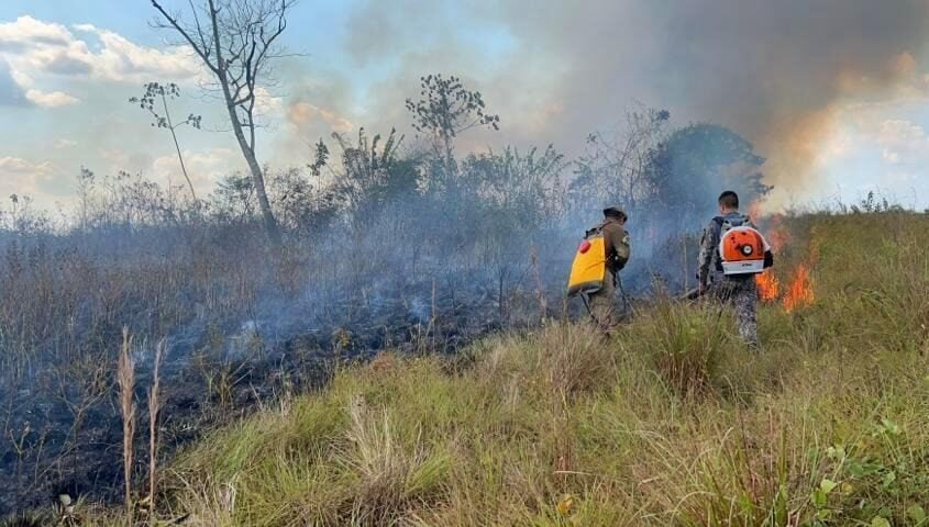 Cerca de 60 focos de queimada no interior do AM causam fumaça em Manaus