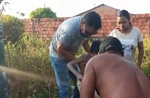 Criança desaparecida é encontrada dentro de poço, em Castanhal — Foto: Reprodução/Whatsapp