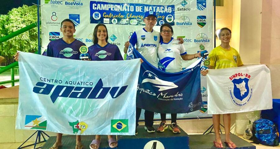 Atletas conquistam 7 novos recordes em Campeonato de natação em Boa Vista