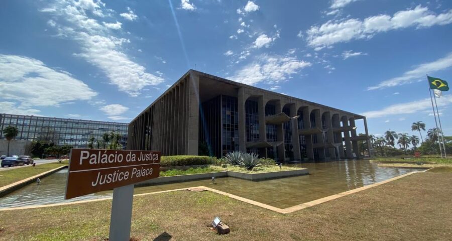 Fachada do Ministério da Justiça, em Brasília