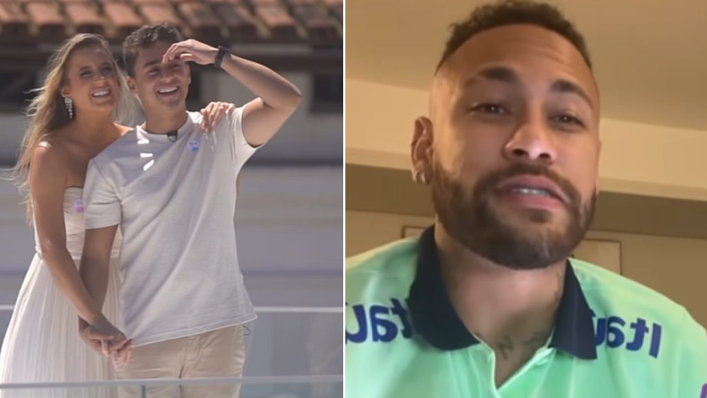 Neymar participa de chá-revelação de filho de deputado Nikolas Ferreira