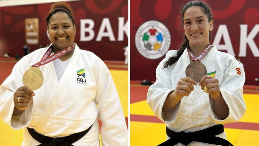 Beatriz Souza e Mayra Aguiar conquistam medalhas no Grand Slam de judô de Baku - Foto: Reprodução/ Instagram @_beatrizsouzaar / CBJ
