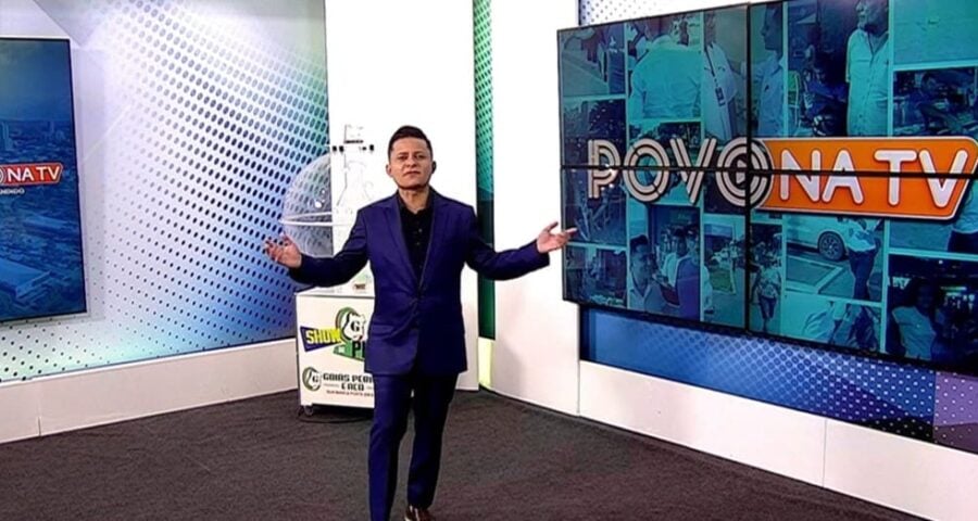 Programa Povo Na Tv foi apresentado por Léo Cândido - Foto: Reprodução/TV Norte Tocantins