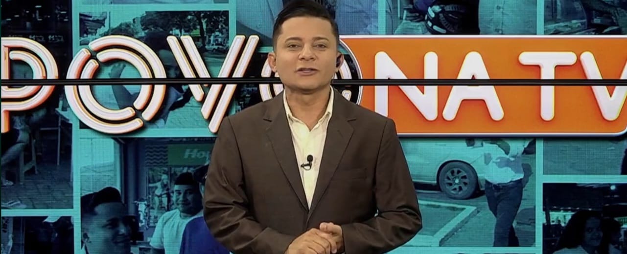 Programa Povo Na Tv foi apresentado por Léo Cândido - Foto: Reprodução/TV Norte Tocantins