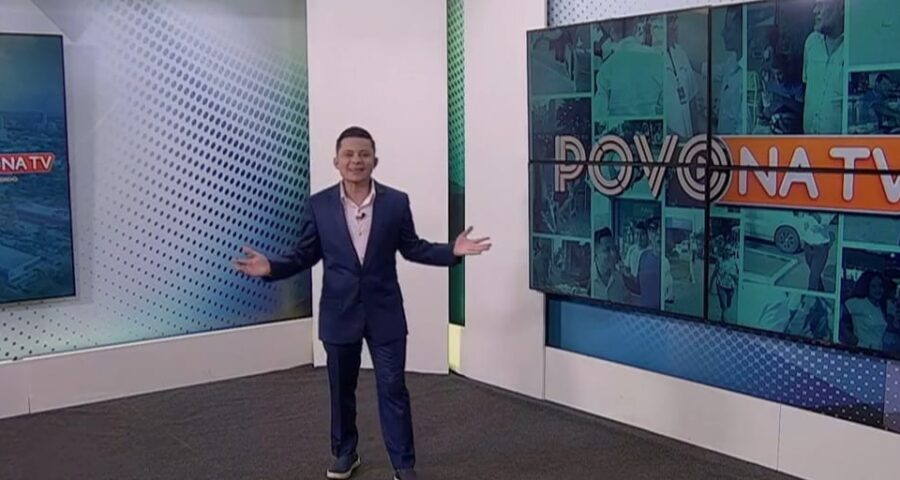 Programa Povo Na Tv foi apresentado por Léo Cândido - Foto: Reprodução/TV Norte Tocantins