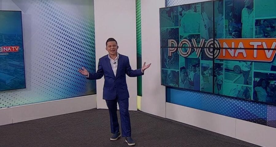 Programa Povo Na Tv foi apresentado por Léo Cândido - Foto: Reprodução/TV Norte Tocantins