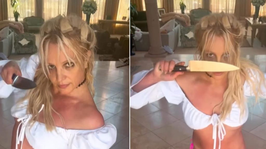 Polícia visita casa de Britney Spears após vídeo com facas viralizar