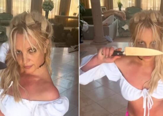 Polícia visita casa de Britney Spears após vídeo com facas viralizar