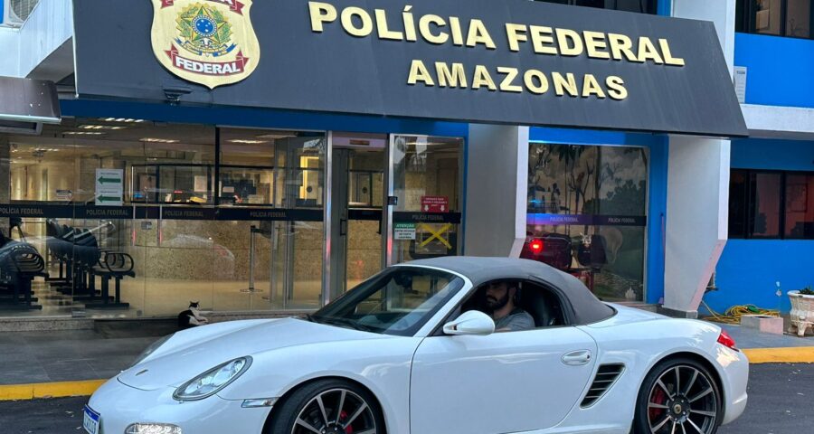 Porche é o 12º veículo de luxo apreendido na operação Emboabas - Foto: Divulgação/PF