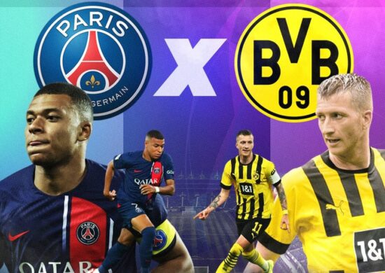 onde assistir PSG e Borussia Dortmund disputam pela primeira rodada da fase de grupos da Champions League - Foto: Reprodução/ SBT Sports