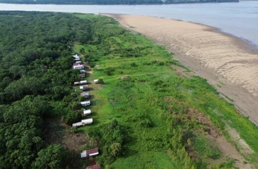 Estiagem atinge Rio Tefé e já deixa várias comunidades isoladas - Foto: Divulgação/Defesa Civil de Tefé