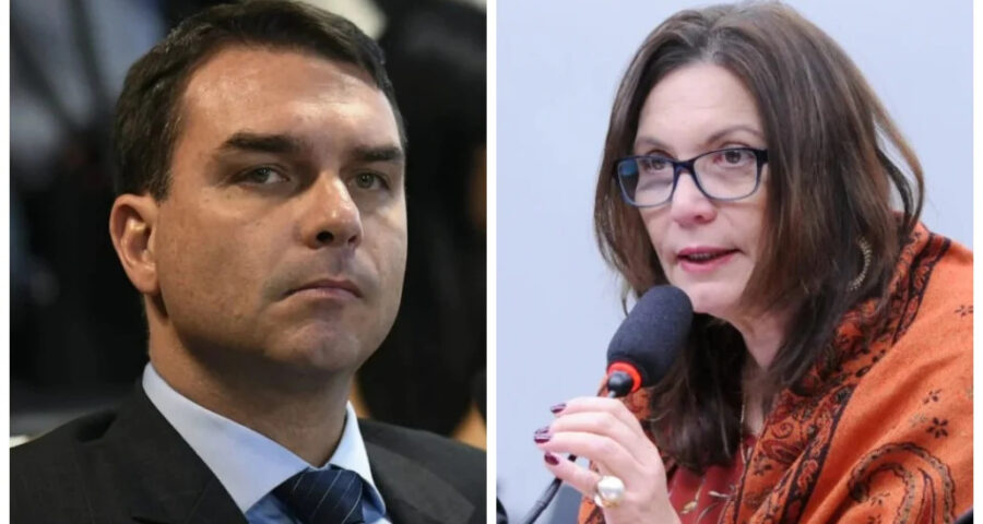 TSE mantém multa de R$ 30 mil a Flávio Bolsonaro e a Bia Kicis por fake news contra Lula-Fotos: Mateus Bonomi / AGIF; e Cleia Viana/Câmara dos Deputados