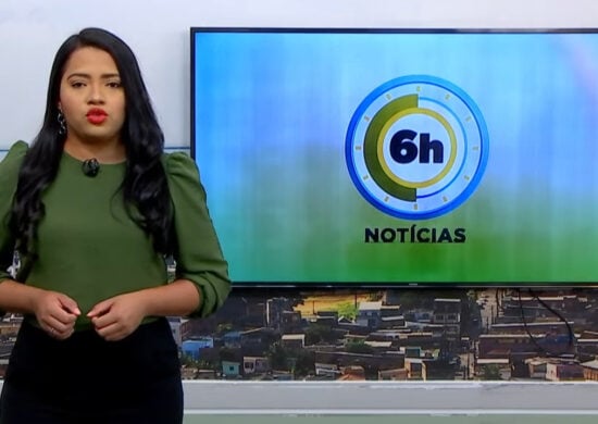 Jornal 6h Notícias foi apresentado por Luana Lima – Foto: Reprodução/TV Norte Amazonas