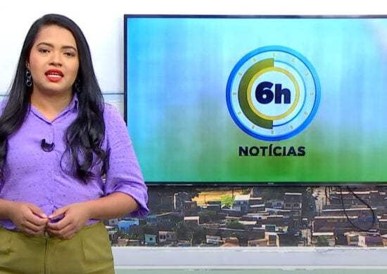 Jornal 6h Notícias foi apresentado por Luana Lima – Foto: Reprodução/TV Norte Amazonas