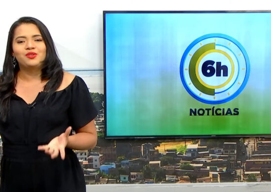 Jornal 6h Notícias foi apresentado por Luana Lima – Foto: Reprodução/TV Norte Amazonas