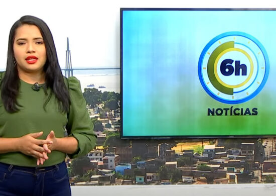 Jornal 6h Notícias foi apresentado por Luana Lima – Foto: Reprodução/TV Norte Amazonas