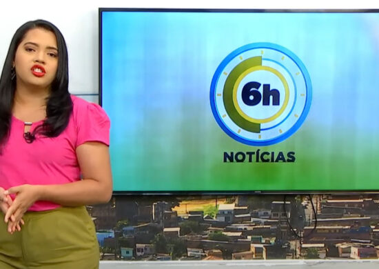 Jornal 6h Notícias foi apresentado por Luana Lima – Foto: Reprodução/TV Norte Amazonas