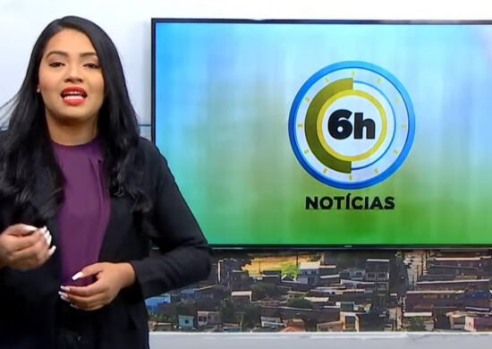 Jornal 6h Notícias foi apresentado por Luana Lima – Foto: Reprodução/TV Norte Amazonas