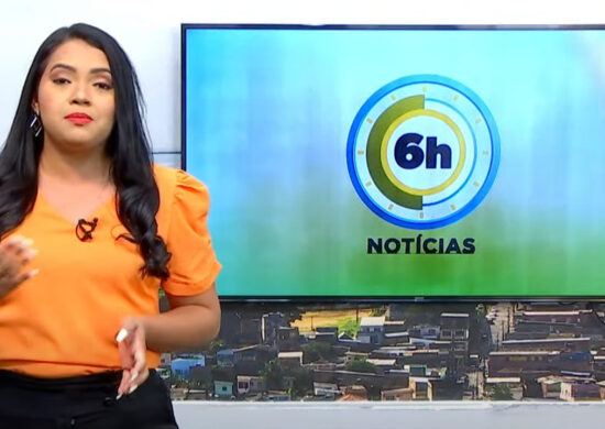 Jornal 6h Notícias foi apresentado por Luana Lima – Foto: Reprodução/TV Norte Amazonas