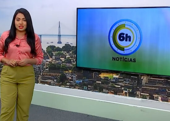 Jornal 6h Notícias foi apresentado por Luana Lima – Foto: Reprodução/TV Norte Amazonas