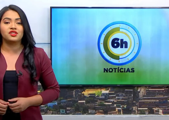 Jornal 6h Notícias foi apresentado por Luana Lima – Foto: Reprodução/TV Norte Amazonas