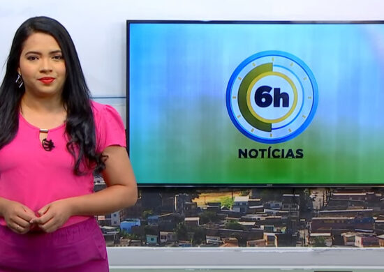 Jornal 6h Notícias foi apresentado por Luana Lima – Foto: Reprodução/TV Norte Amazonas