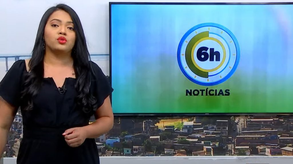 Jornal 6h Notícias foi apresentado por Luana Lima – Foto: Reprodução/TV Norte Amazonas