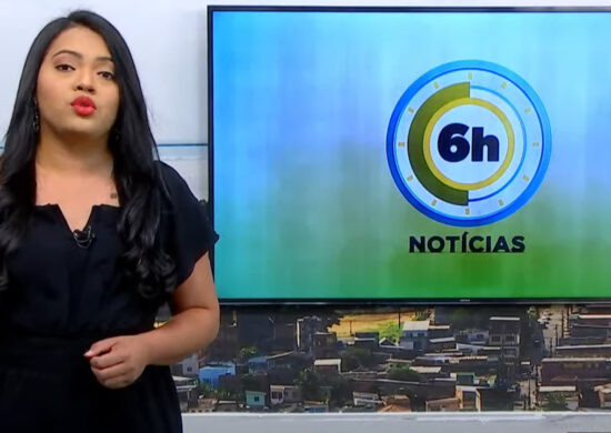 Jornal 6h Notícias foi apresentado por Luana Lima – Foto: Reprodução/TV Norte Amazonas