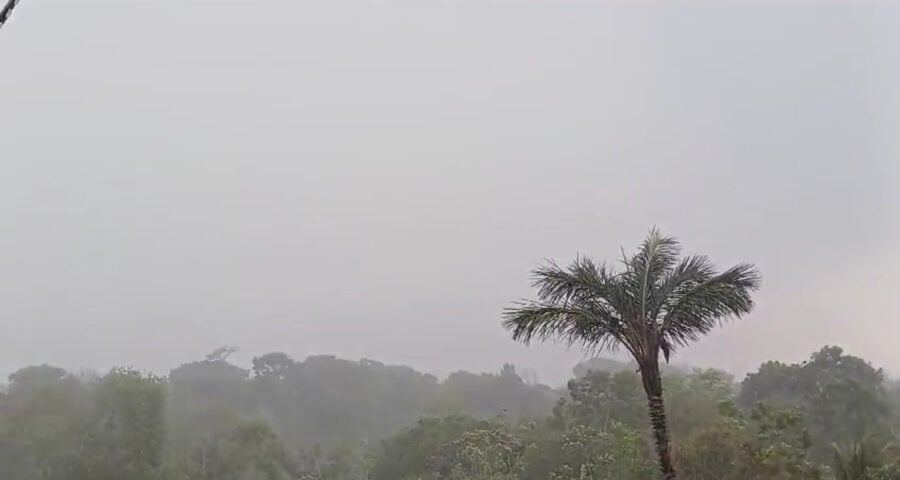 Ocorrências de chuva são registradas nas zonas Norte e Leste - Foto: Reproduçõa/WhatsApp