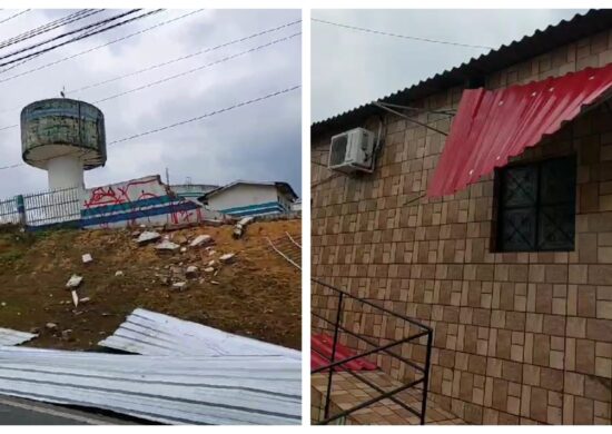 Chuva também provocou desabamentos, deslizamentos e alagações - Foto: Reprodução/WhatsApp