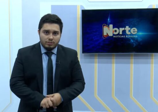 O jornal Norte Notícias é apresentado por Jhonatas Souza – Reprodução/Grupo Norte RR