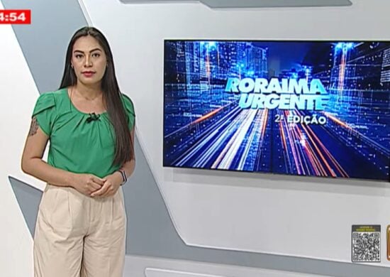 O Roraima Urgente desta segunda-feira, 25, foi apresentado por Isabela Bastos - Foto: Reprodução/Band Roraima